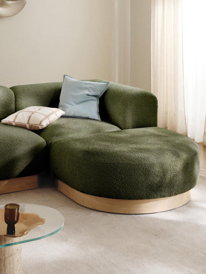 Westwing Módulo De Esquina Sofá De Borreguillo Bouclé Natalie