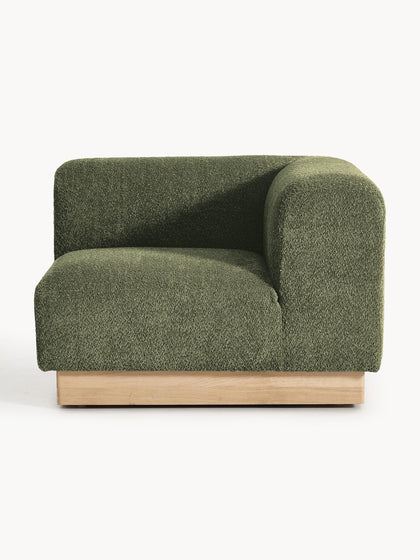 Westwing Módulo de esquina sofá de borreguillo bouclé Natalie