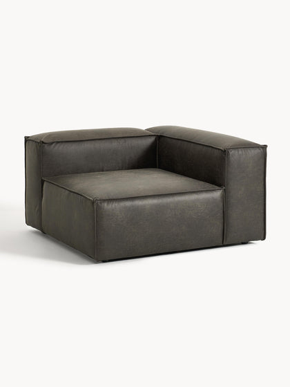 Westwing Módulo De Esquina Sofá De Cuero Reciclado Lennon