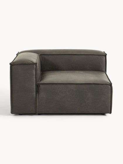 Westwing Módulo De Esquina Sofá De Cuero Reciclado Lennon