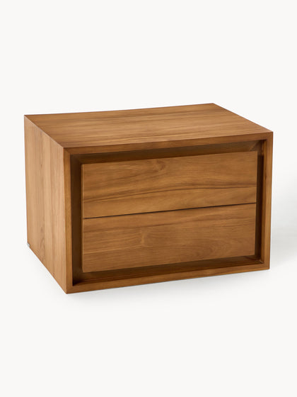 Westwing Mueble bajo lavabo de madera de teca Kenta