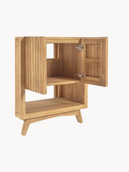 Westwing Mueble Bajo Lavabo De Madera De Teca Kuveni 70 Cm