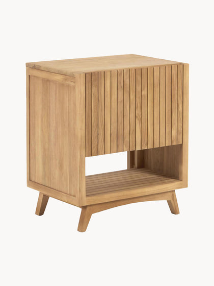 Westwing Mueble bajo lavabo de madera de teca Kuveni 70 cm