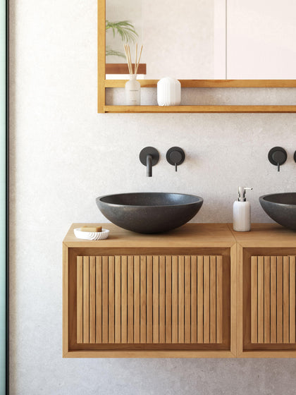 Westwing Mueble Bajo Lavabo De Madera De Teca Taciana 60 Cm