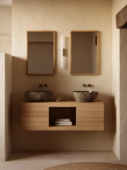 Westwing Mueble Bajo Lavabo De Madera De Teca Yenit