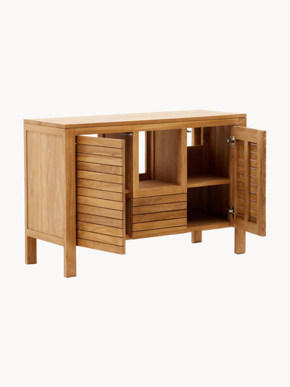 Westwing Mueble De Baño Medio De Madera De Teca Neria
