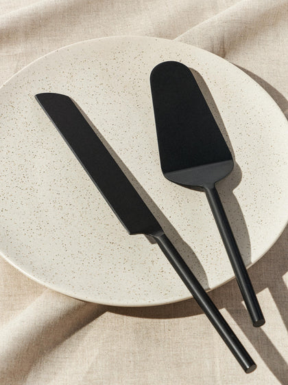 Westwing Pala Y Cuchillo Para Cortar Tartas Agata 2 Pzas