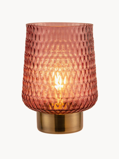 Westwing Pequeña Lámpara De Mesa LED Móvil Rosa Con Función De Temporizador Glamour