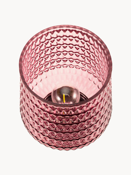 Westwing Pequeña Lámpara De Mesa LED Móvil Rosa Con Función De Temporizador Glamour