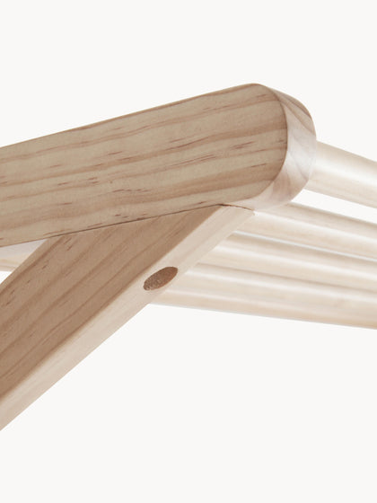 Westwing Perchero De Pared Con Estante Para Sombreros De Madera De Pino Cole