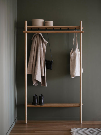 Westwing Perchero De Pared De Madera De Roble Milford