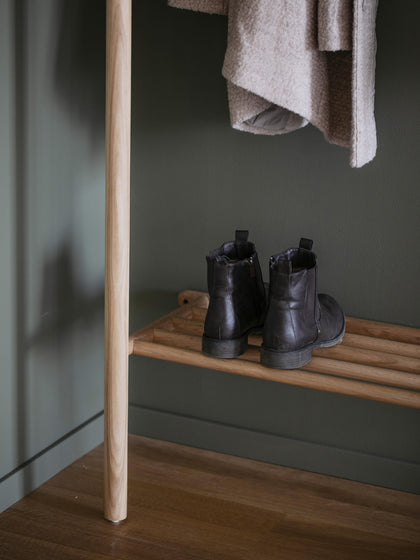 Westwing Perchero De Pared De Madera De Roble Milford