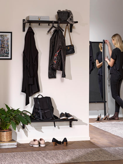 Westwing Perchero De Pared De Madera De Roble Milford