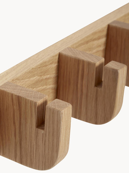 Westwing Perchero De Pared De Madera De Roble Nomad