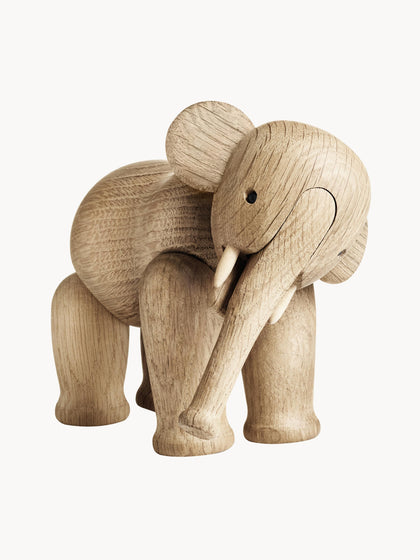 Westwing Pieza Decorativa Artesanal De Madera De Roble Elephant