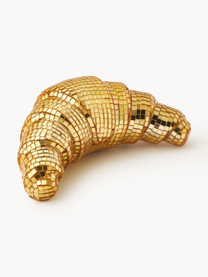 Westwing Pieza Decorativa Brillante Disco Croissant