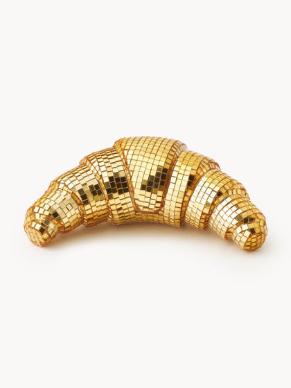 Westwing Pieza decorativa brillante Disco Croissant