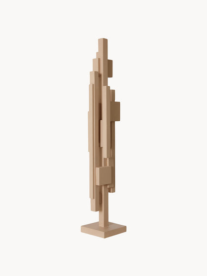 Westwing Pieza Decorativa De Madera De Teca Skyline