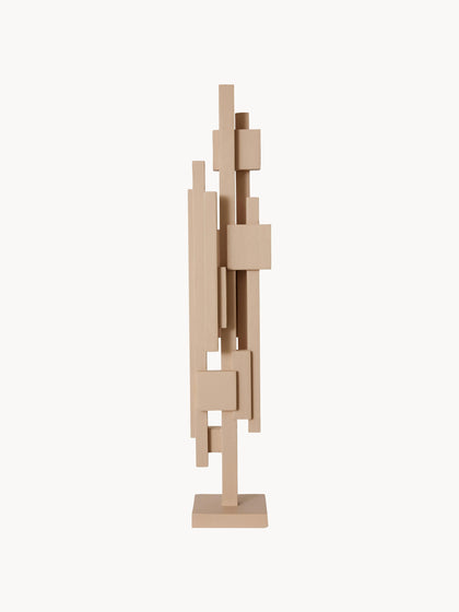 Westwing Pieza decorativa de madera de teca Skyline