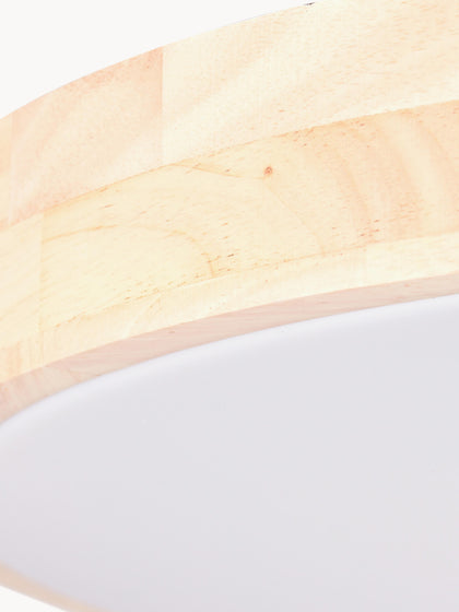 Westwing Plafón LED De Madera Slimline Con Mando A Distancia