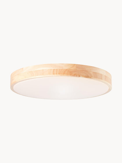 Westwing Plafón LED de madera Slimline con mando a distancia