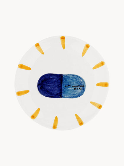 Westwing Plato de pastel pintado a mano Anti Hangover Pill