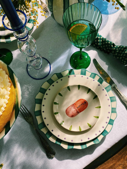 Westwing Plato De Pastel Pintado A Mano Forget Your Ex Pill