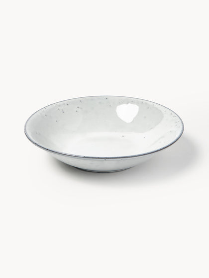 Westwing Platos hondos artesanales Nordic Sand 4 uds