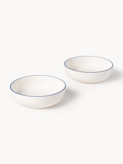 Westwing Platos Hondos Pequeños De Porcelana Facile 2 uds