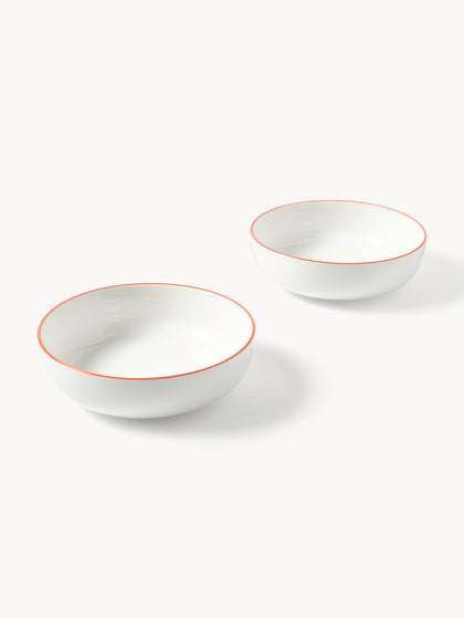 Westwing Platos Hondos Pequeños De Porcelana Facile 2 uds