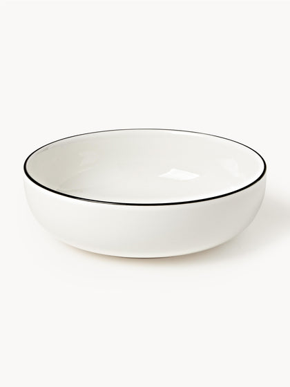 Westwing Platos hondos pequeños de porcelana Facile 2 uds