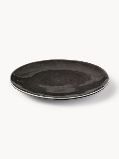 Westwing Platos Llanos Artesanales Nordic Coal 4 uds