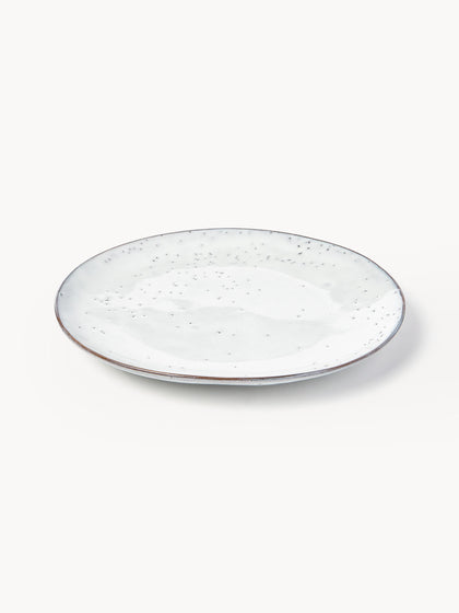 Westwing Platos Llanos Artesanales Nordic Sand 4 uds