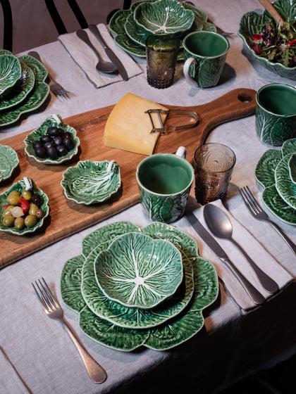 Westwing Platos Llanos Pintados A Mano Cabbage 2 uds