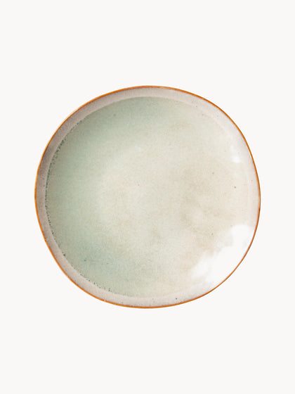 Westwing Platos postre artesanales de gres 70's 2 uds