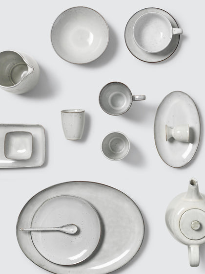 Westwing Platos Postre Artesanales Nordic Sand 4 uds