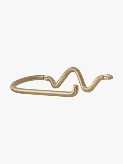 Westwing Portarollos de pared de metal artesanal Curvature