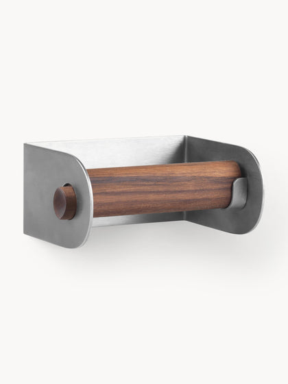 Westwing Portarrollos De Baño De Madera De Nogal Dowel