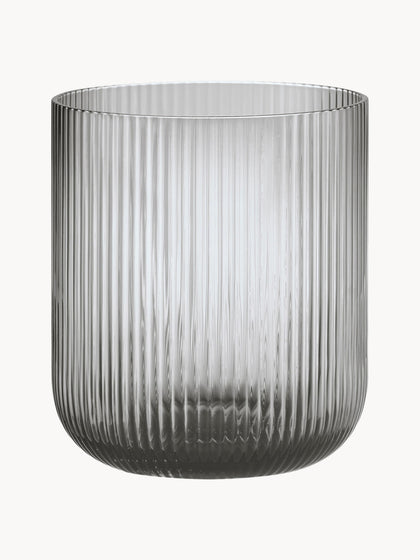 Westwing Portavelas De Vidrio Con Relieves Ven 16 Cm