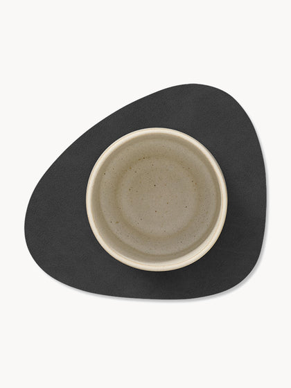 Westwing Posavasos Asimétricos De Cuero Curve 4 uds