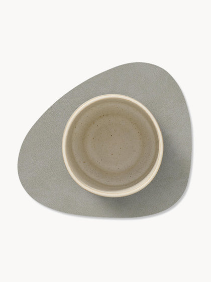 Westwing Posavasos Asimétricos De Cuero Curve 4 uds
