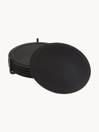 Westwing Posavasos De Silicona Con Soporte Plain 6 uds