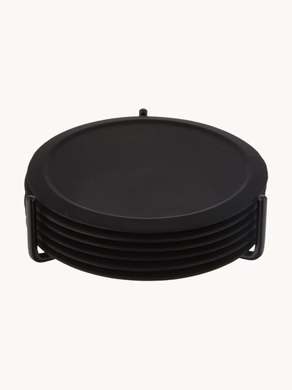 Westwing Posavasos de silicona con soporte Plain 6 uds