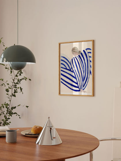 Westwing Póster Blue Stripe At Concorde By Sofia Lind X The Poster Club