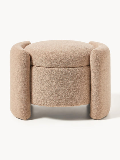 Westwing Puf De Borreguillo Con Espacio De Almacenaje Benji