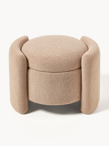 Westwing Puf De Borreguillo Con Espacio De Almacenaje Benji