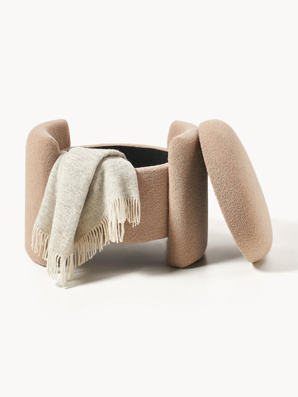 Westwing Puf De Borreguillo Con Espacio De Almacenaje Benji