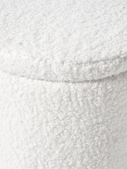 Westwing Puf De Borreguillo Con Espacio De Almacenamiento Alida