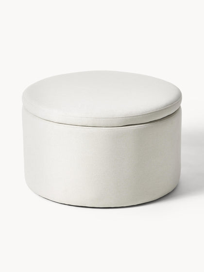 Westwing Puf Grande Tapizado Con Espacio De Almacenamiento Alida