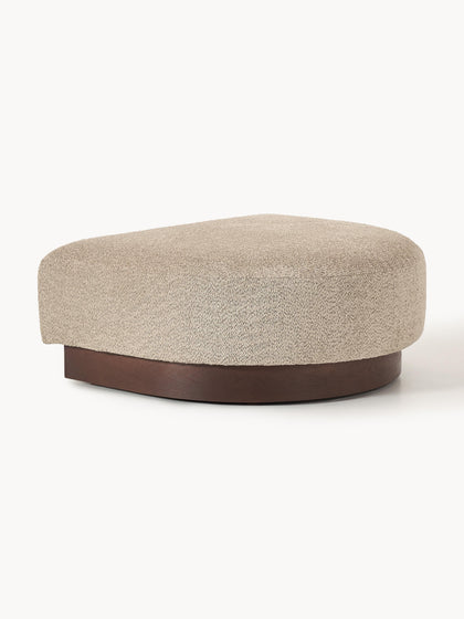 Westwing Puf reposapiés de borreguillo bouclé Natalie